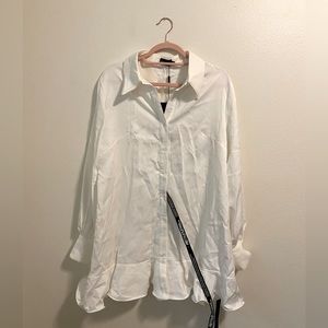 Pretty Little Thing Shirt Dress with Ruffle Bottom Sz 10